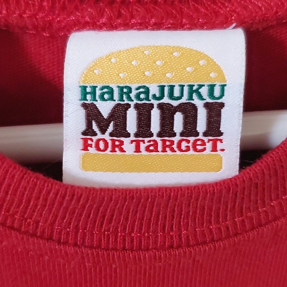 Harajuku Mini for Target 2T Girls On Scooters Red Tee Top - Picture 6 of 7